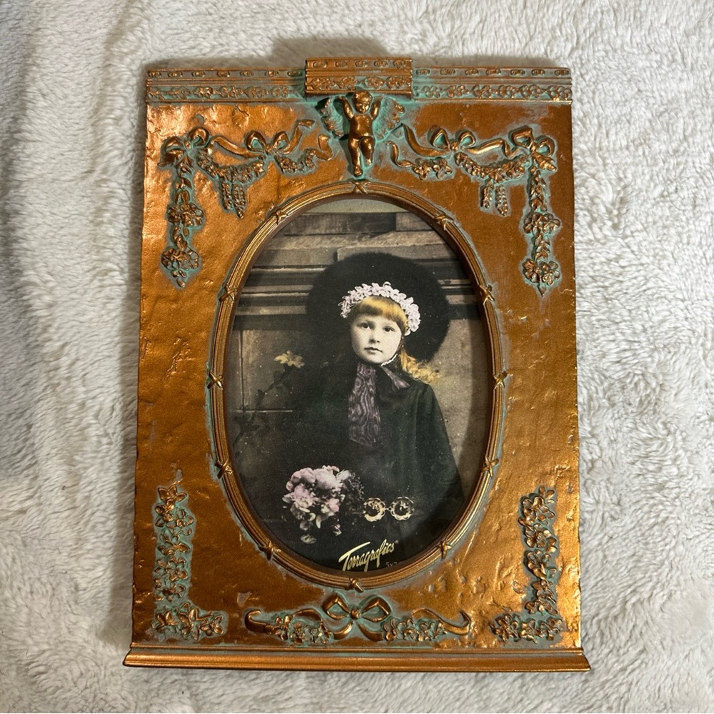 Vintage Terragratic 1988 Italian Country Bronze Picture Frame New In Box